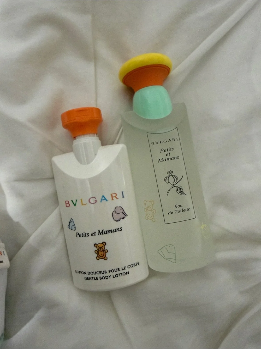Bulgari Kids Bunny Bath Set – White, Purple & Gold Accents